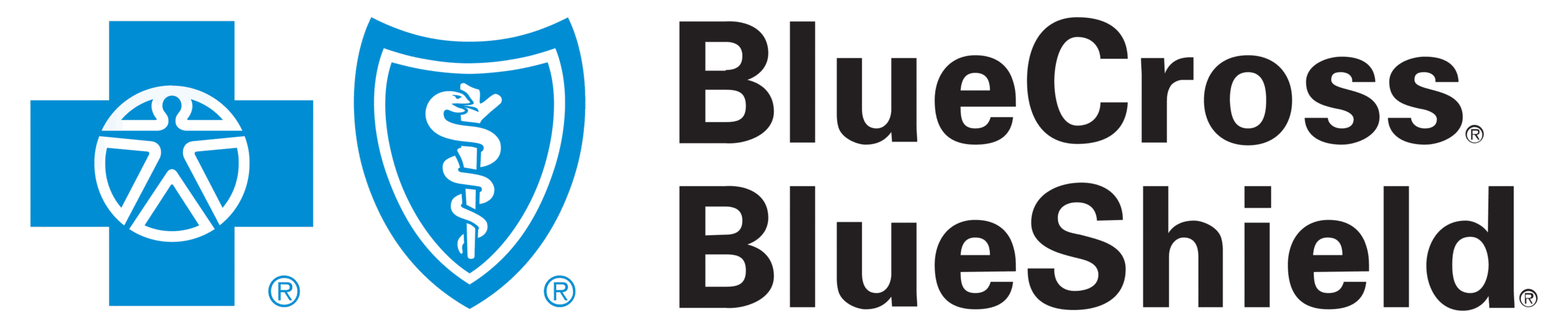 Blue Cross Blue Shield logo indicating accepted insurance for psychiatric and mental health services